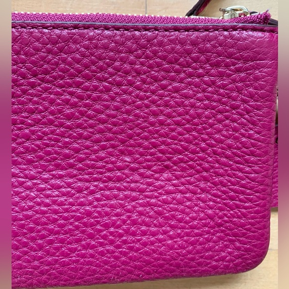 Coach Leather Wristlet in Plum Purple - Picture 7 of 11